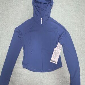 Lululemon NWT Wunder Train Full-Zip Jacket Size 6 PREB Prep Blue